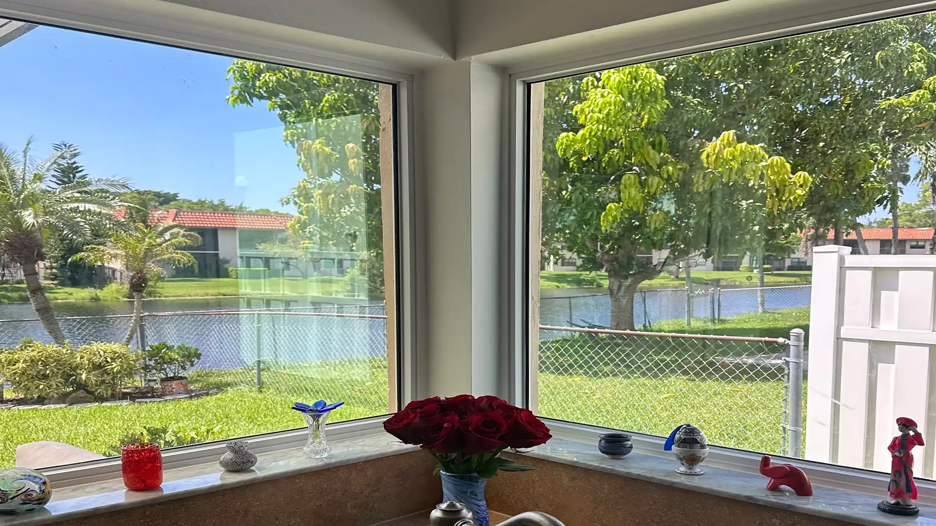 Andy & Beverly Kramer interior impact window install in Sunrise FL by SafeGuard