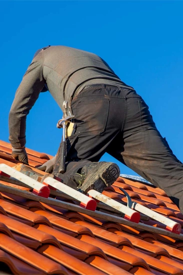 Asphalt roof installation by safeguard