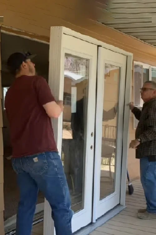 French Door installation by safeguard impact